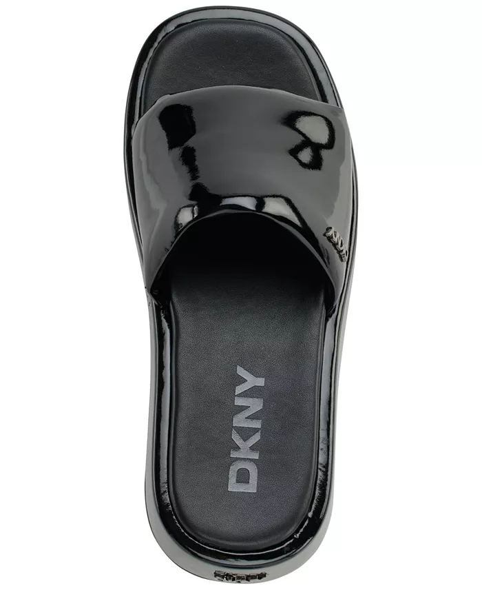 DKNY Women's Lachine Platform Slide Sandals Women's Fashion Shoes & Accessories