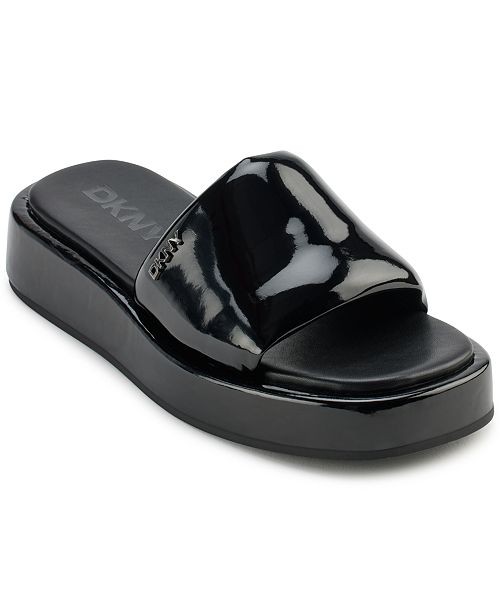 DKNY Women's Lachine Platform Slide Sandals Women's Fashion Shoes & Accessories