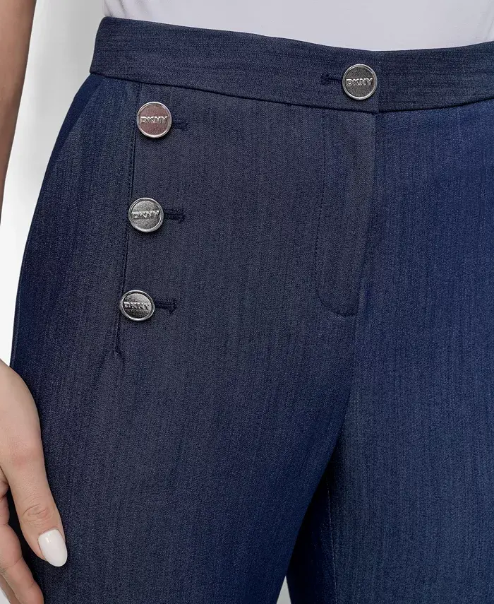 DKNY Women's Sailor Denim Pant Women's Fashion Shoes & Accessories
