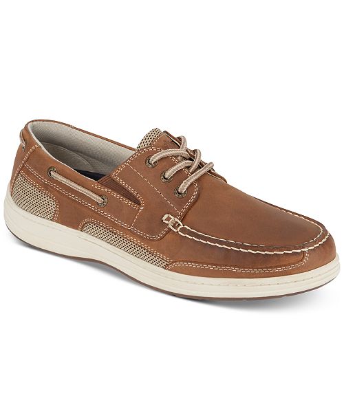 Dockers Men's Beacon Leather Casual Boat Shoe with NeverWet Men's Shoes