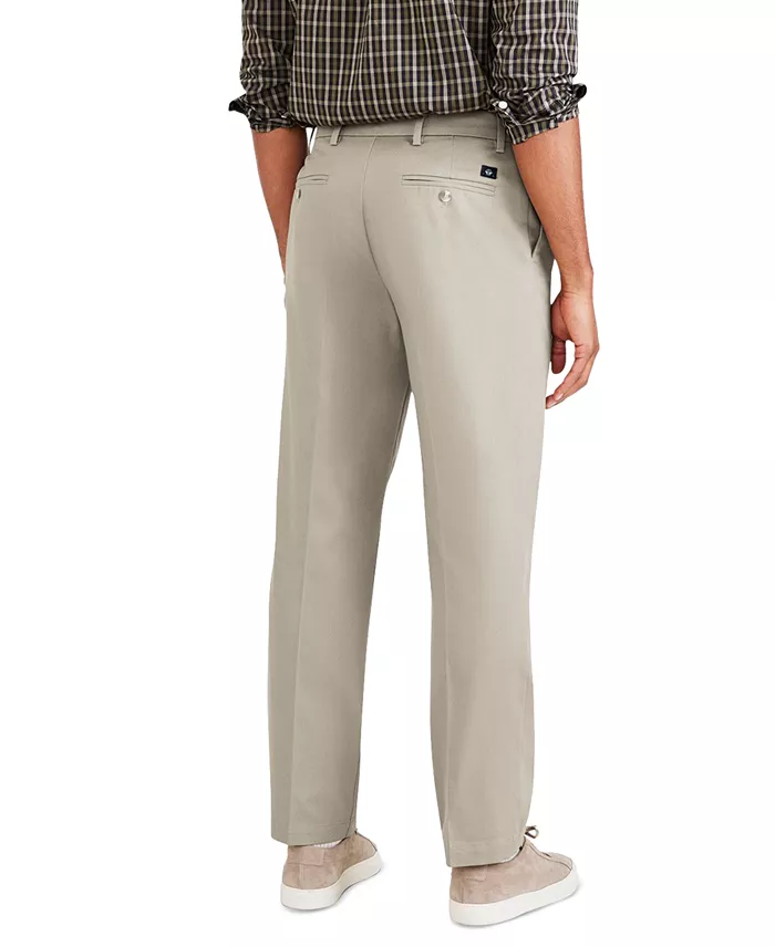Dockers Men's Signature Classic Fit Pleated Iron Free Pants With Stain Defender Men's Fashion & Accessories
