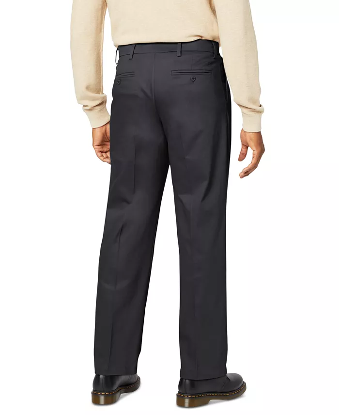 Dockers Men's Signature Relaxed Fit Pleated Iron Free Pants With Stain Defender Men's Fashion & Accessories
