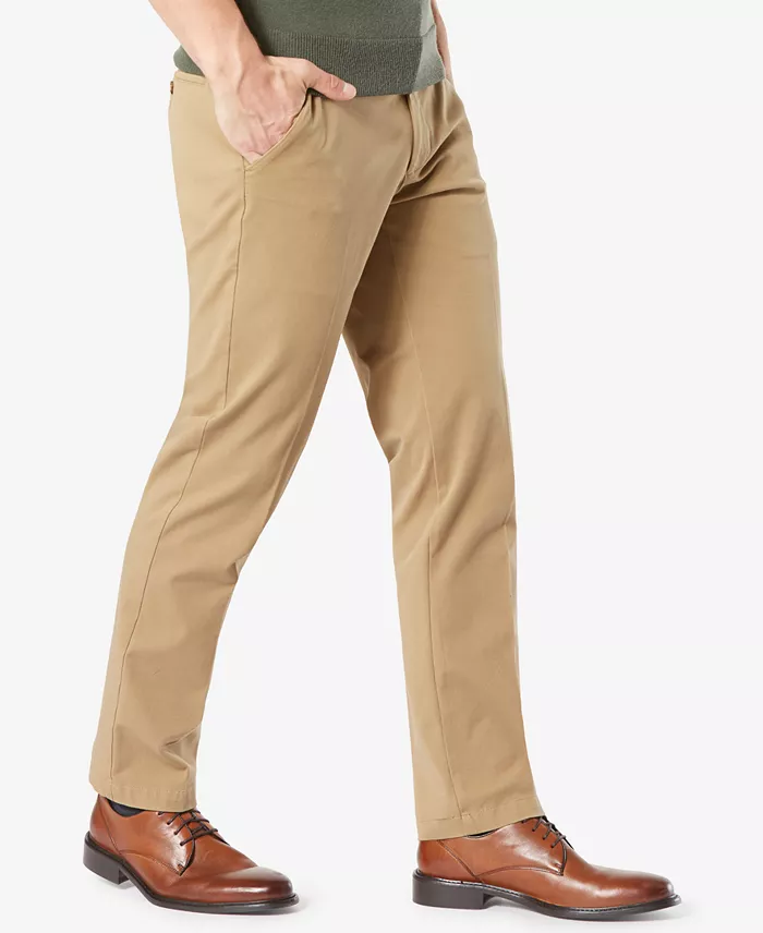 Dockers Men's Workday Smart 360 Flex Straight Fit Khaki Stretch Pants Men's Fashion & Accessories