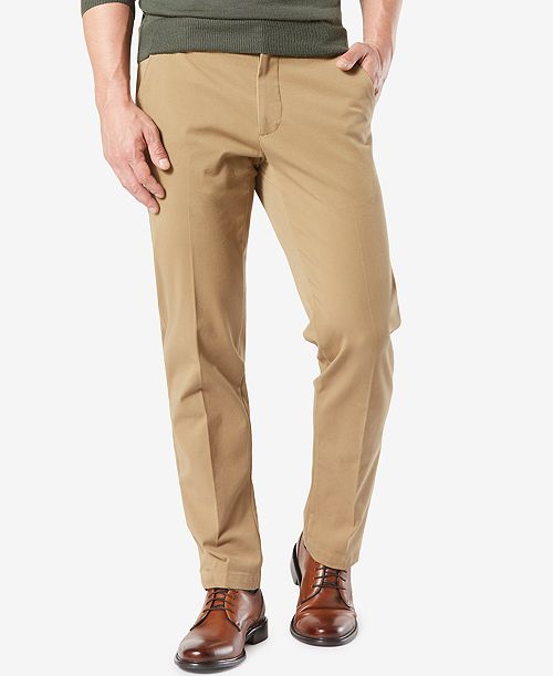 Dockers Men's Workday Smart 360 Flex Straight Fit Khaki Stretch Pants Men's Fashion & Accessories