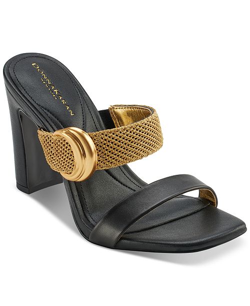 Donna Karan New York Brigail Slide Dress Sandals Women's Fashion Shoes & Accessories