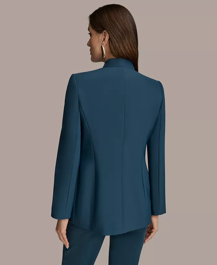 Donna Karan New York Women's Button-Sleeve Blazer Regular & Petite Women's Fashion Shoes & Accessories