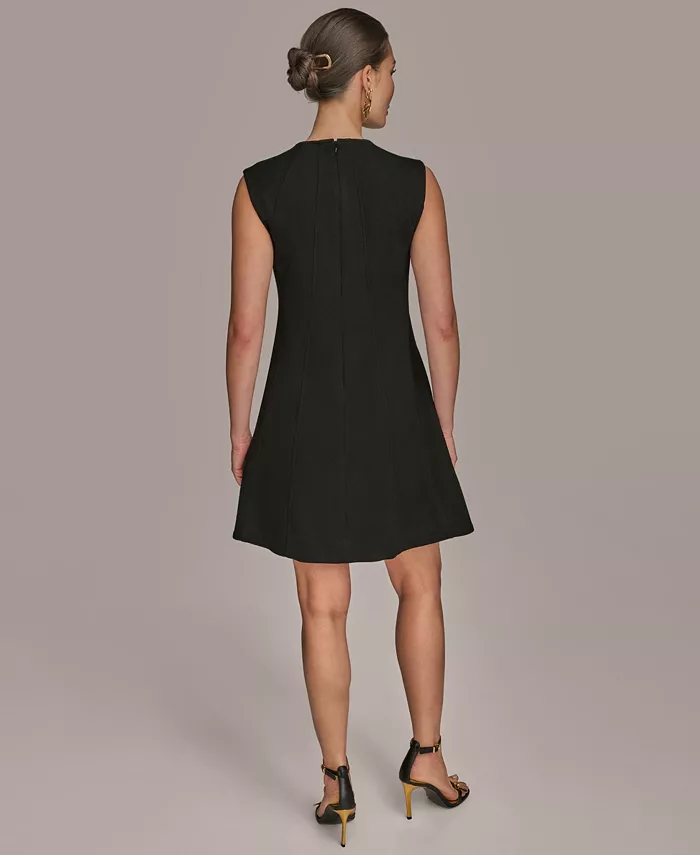 Donna Karan New York Women's Sleeveless A-Line Dress Women's Fashion Shoes & Accessories