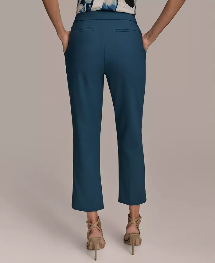 Donna Karan New York Women's Slim-Leg Ankle Pants Regular & Petite Women's Fashion Shoes & Accessories
