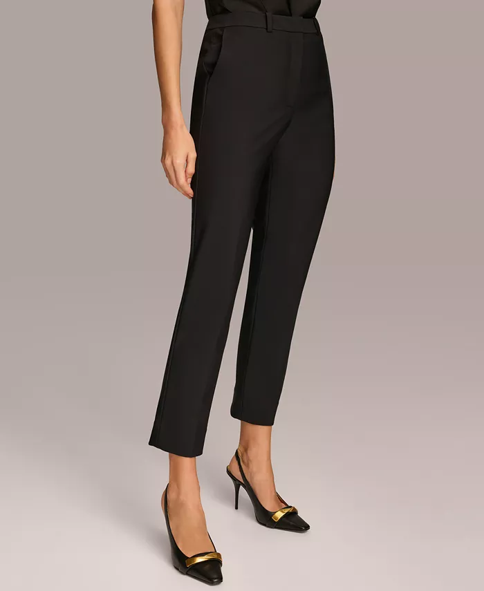 Donna Karan New York Women's Straight-Leg Career Pants Women's Fashion Shoes & Accessories