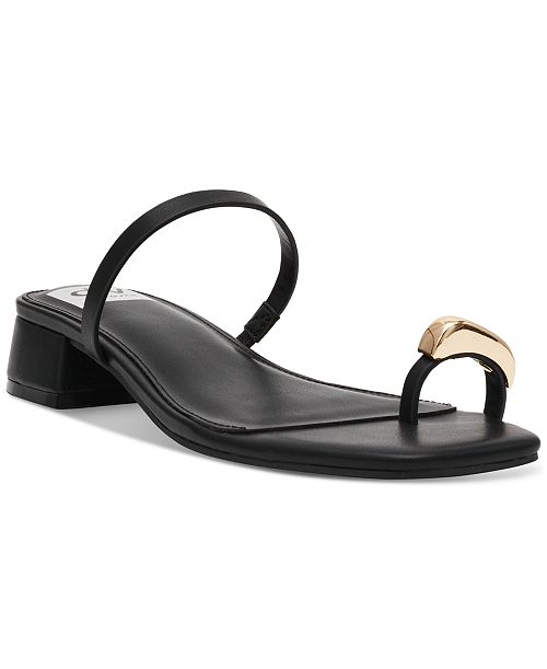 DV Dolce Vita Narra Toe-Ring Block-Heel Dress Sandals Women's Fashion Shoes & Accessories