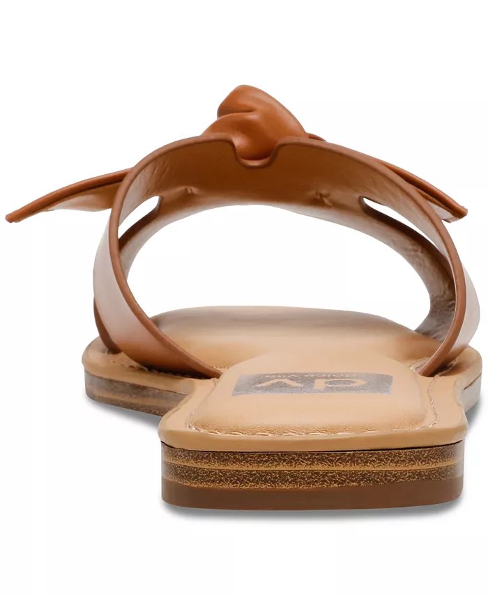 DV Dolce Vita Women's Jada Bow Slip-On Flat Sandals Women's Fashion Shoes & Accessories