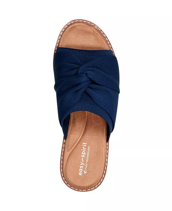 Easy Spirit Women's Josy EFlex Lightweight Knotted Sandals Women's Fashion Shoes & Accessories