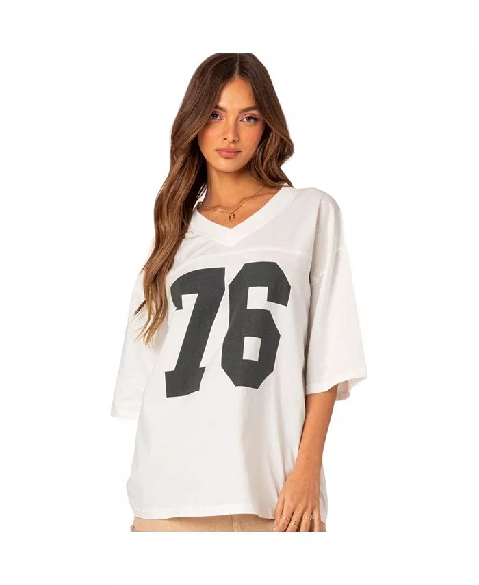 Edikted Women's 76 Oversized T-shirt Women's Fashion Shoes & Accessories