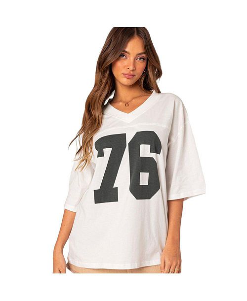 Edikted Women's 76 oversized T-shirt Women's Fashion Shoes & Accessories