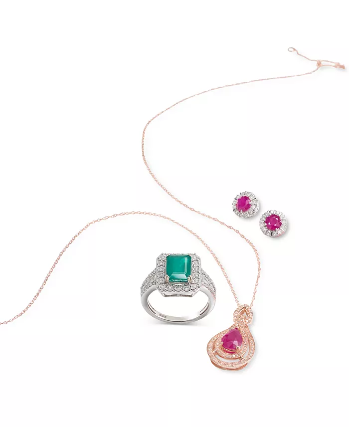 EFFY Collection EFFY® Tanzanite (9/10 Ct. T.w.) & Diamond (1/3 Ct. T.w.) Stud Earrings In 14k White Or Yellow Gold (Also Available In Ruby Emerald & Sapphire) Jewelry & Watches