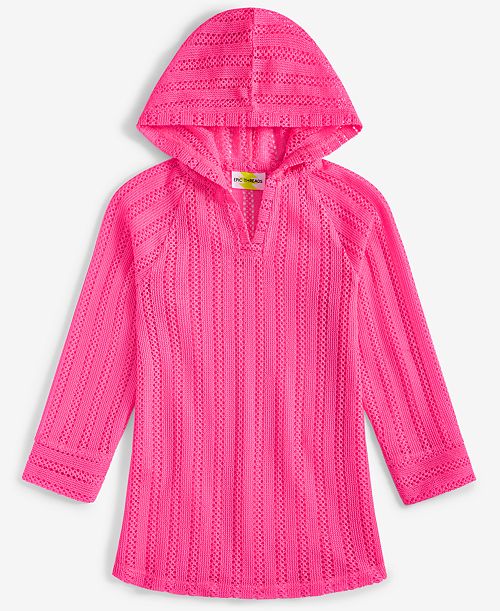 Epic Threads Big Girls Hooded Long Sleeve Mesh Cover-Up Exclusively at Macy's Kids