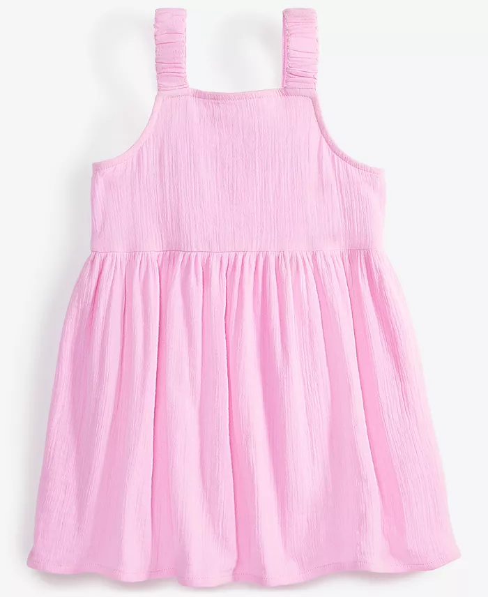 Epic Threads Toddler Girl Crochet Gauze Cotton Dress Exclusively At Macy's Kids