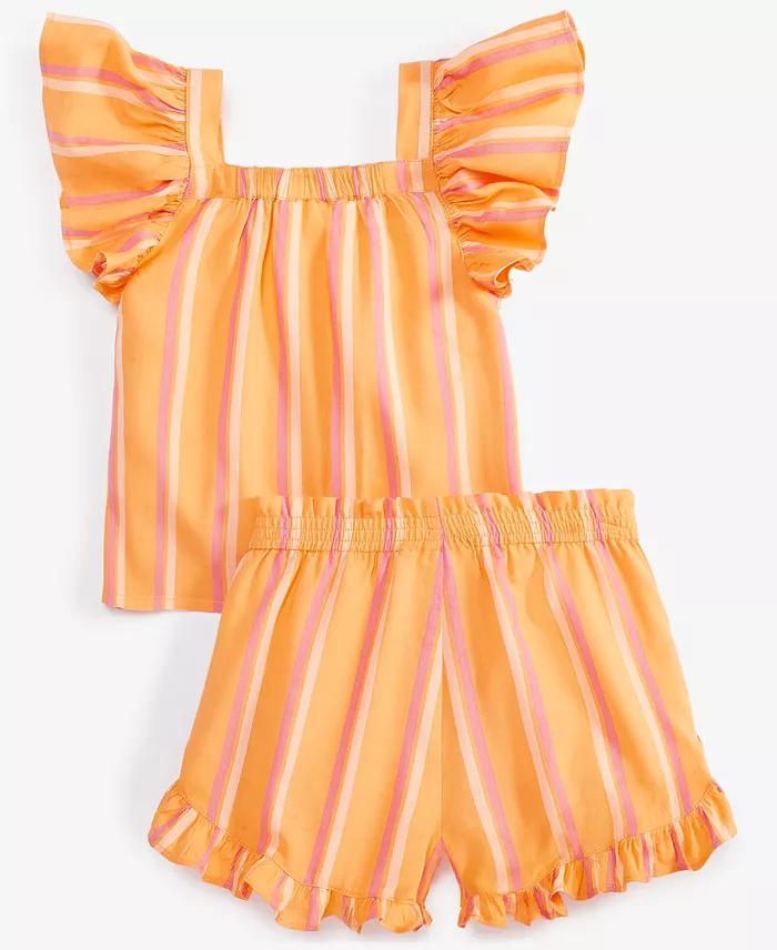 Epic Threads Toddler Girl Stripe Woven Short Set Exclusively At Macy's Kids
