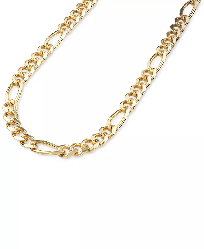 Esquire Men's Jewelry Cuban Figaro Link 22" Chain Necklace Created For Macy's Jewelry & Watches