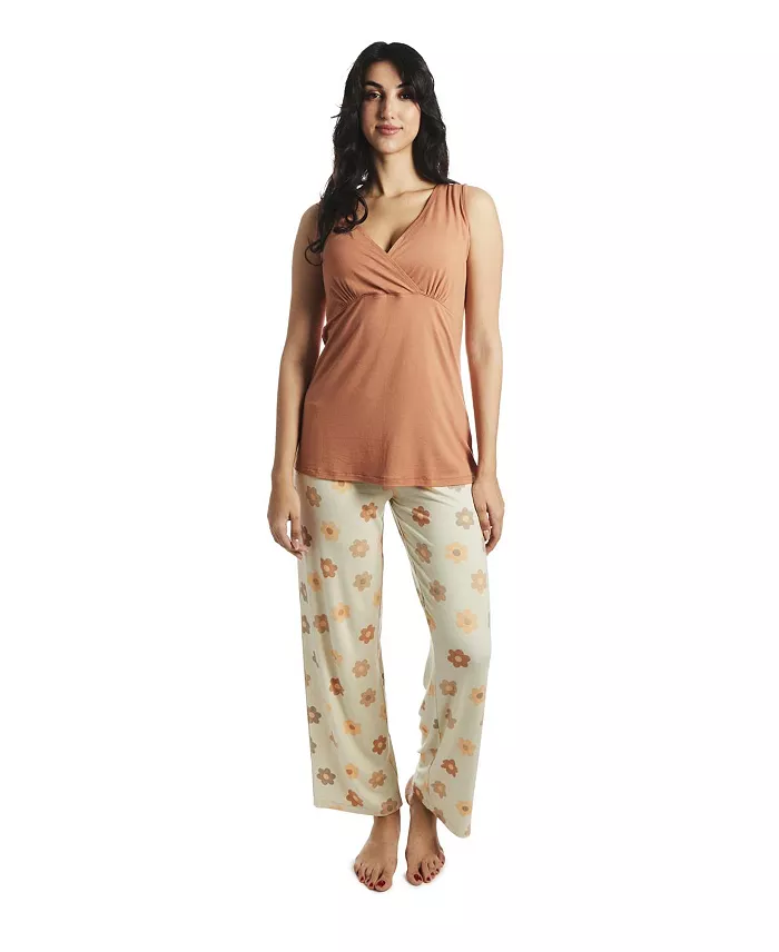 Everly Grey Women's Analise During & After 5-Piece Maternity/Nursing Sleep Set Women's Fashion Shoes & Accessories