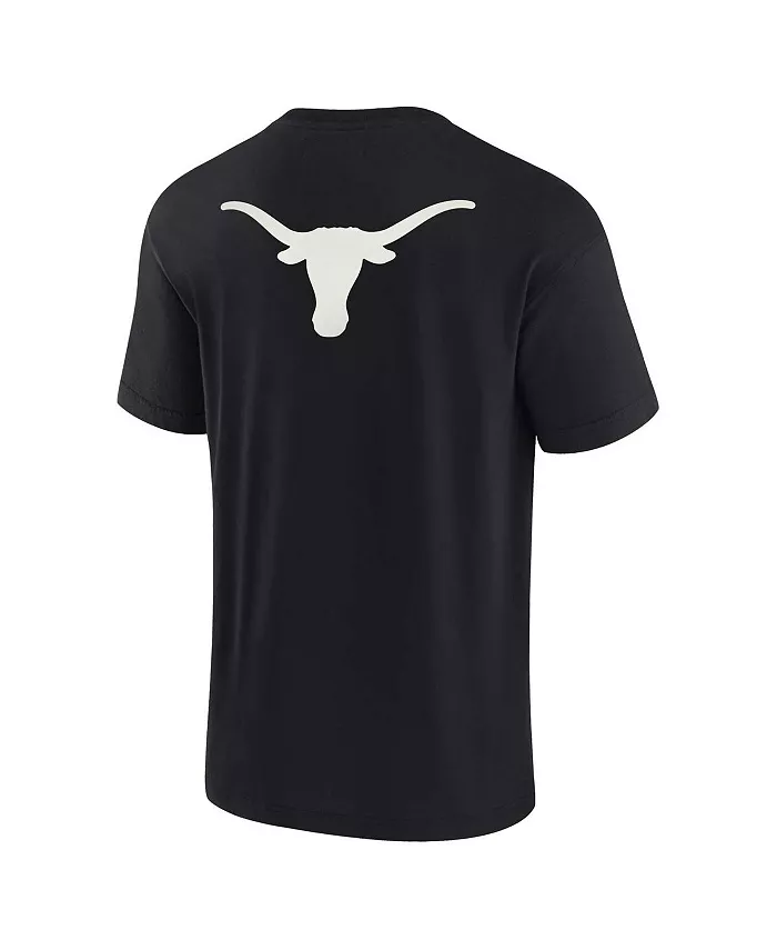 Fanatics Signature Men's And Women's Black Texas Longhorns Super Soft Short Sleeve T-shirt Sports Fan Shop