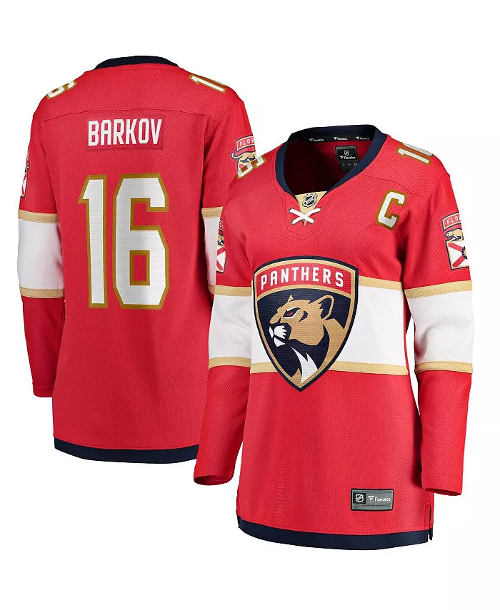 Fanatics Women's Aleksander Barkov Red Florida Panthers Home Captain Premier Breakaway Player Jersey Sports Fan Shop