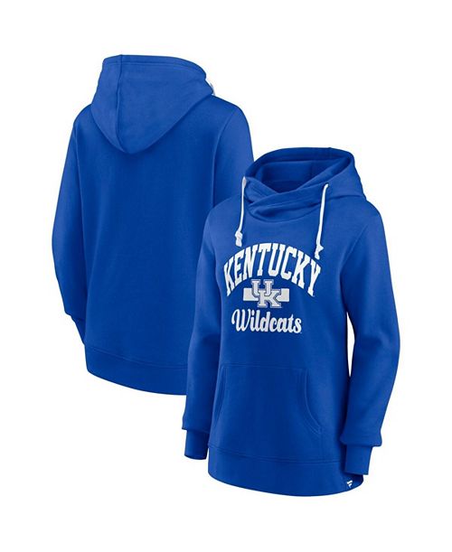 Fanatics Women's Royal Kentucky Wildcats Iconic Fleece Pullover Hoodie Sports Fan Shop