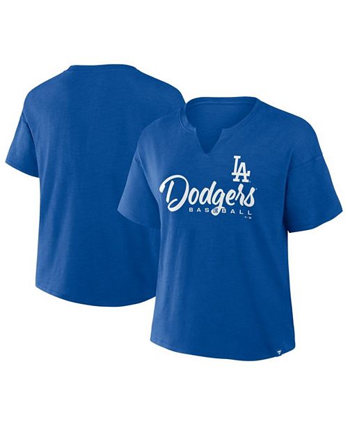 Fanatics Women's Royal Los Angeles Dodgers Fan Fave Stadium Slub T-Shirt Sports Fan Shop