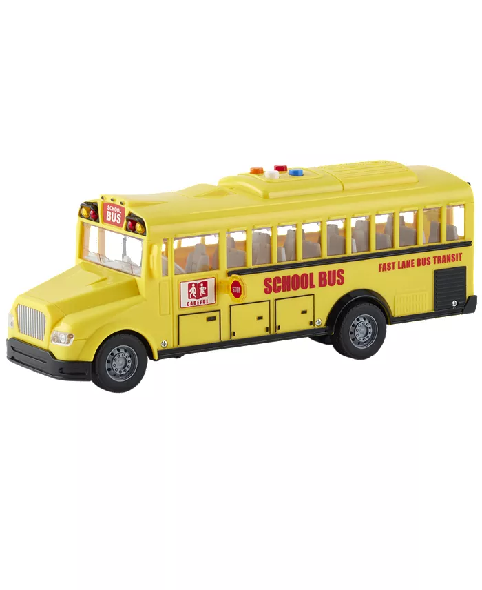 Fast Lane Light And Sound School Bus All Toys