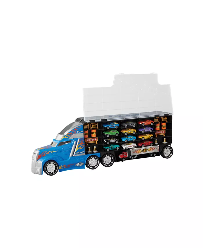 Fast Lane Truck Carry Case With 12 Diecast Vehicles And 14 Accessories Created For You By Toys R Us All Toys