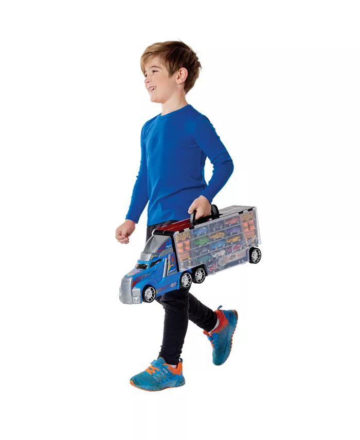 Fast Lane Truck Carry Case With 12 Diecast Vehicles And 14 Accessories Created For You By Toys R Us All Toys