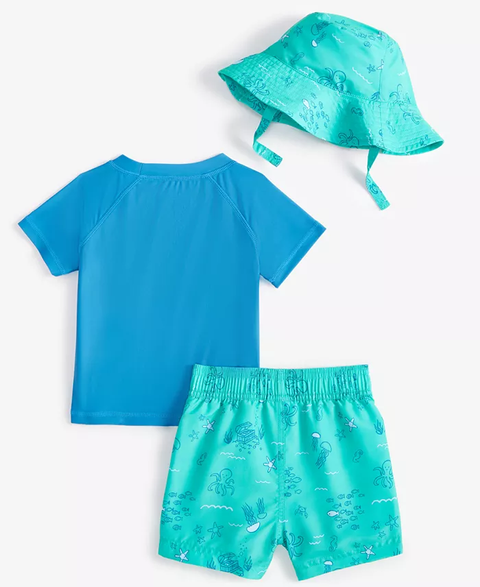 First Impressions Baby Boys 3-Pc. Swim Set Exclusively At Macy's Kids