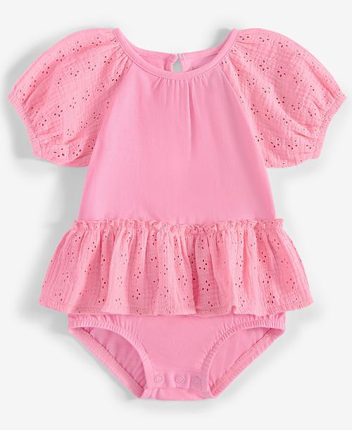 First Impressions Baby Girls Eyelet-Detail Sunsuit Exclusively at Macy's Kids