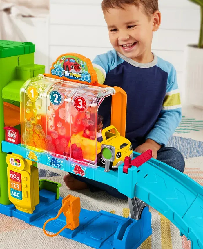 Fisher Price Little People Light-Up Learning Garage Toddler Playset All Toys