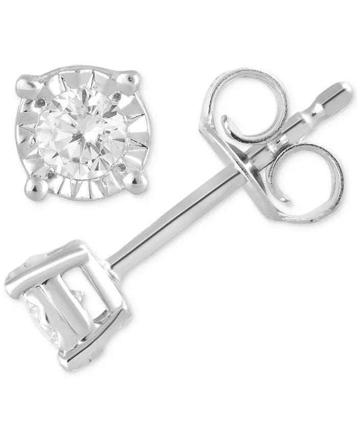 Forever Grown Diamonds Lab Grown Diamond Stud Earrings (1/5 Ct. T.w.) In Sterling Silver Jewelry & Watches