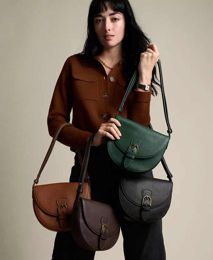 Fossil Everleigh Leather Small Flap Crossbody Bag Handbags Purses & Accessories