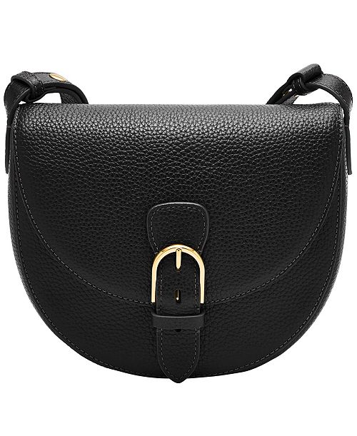 Fossil Everleigh Leather Small Flap Crossbody Bag Handbags Purses & Accessories