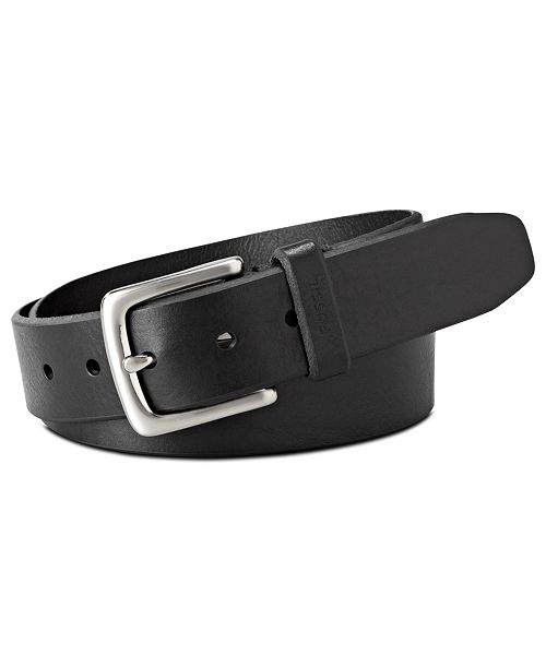 Fossil Joe Casual Leather Belt Men's Fashion & Accessories