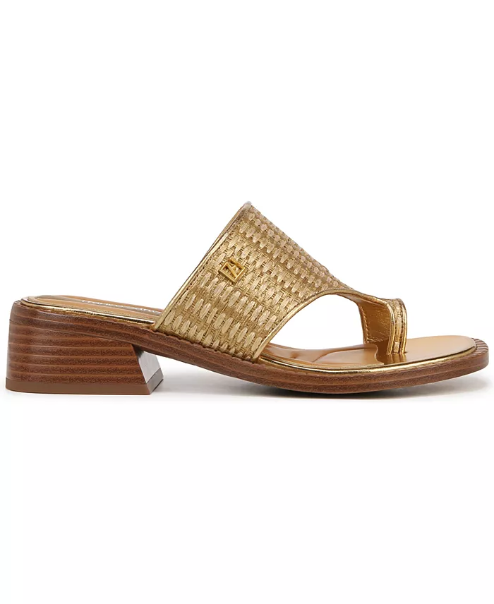 Franco Sarto Sia Block Heel Slide Dress Sandals Women's Fashion Shoes & Accessories