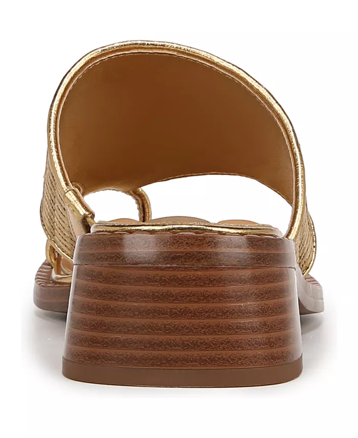 Franco Sarto Sia Block Heel Slide Dress Sandals Women's Fashion Shoes & Accessories