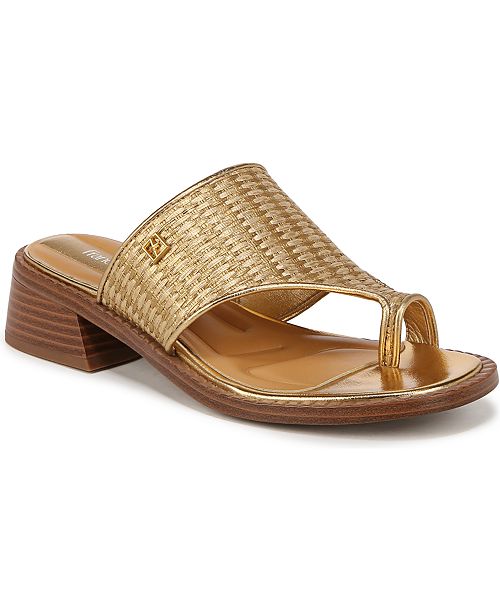 Franco Sarto Sia Block Heel Slide Dress Sandals Women's Fashion Shoes & Accessories