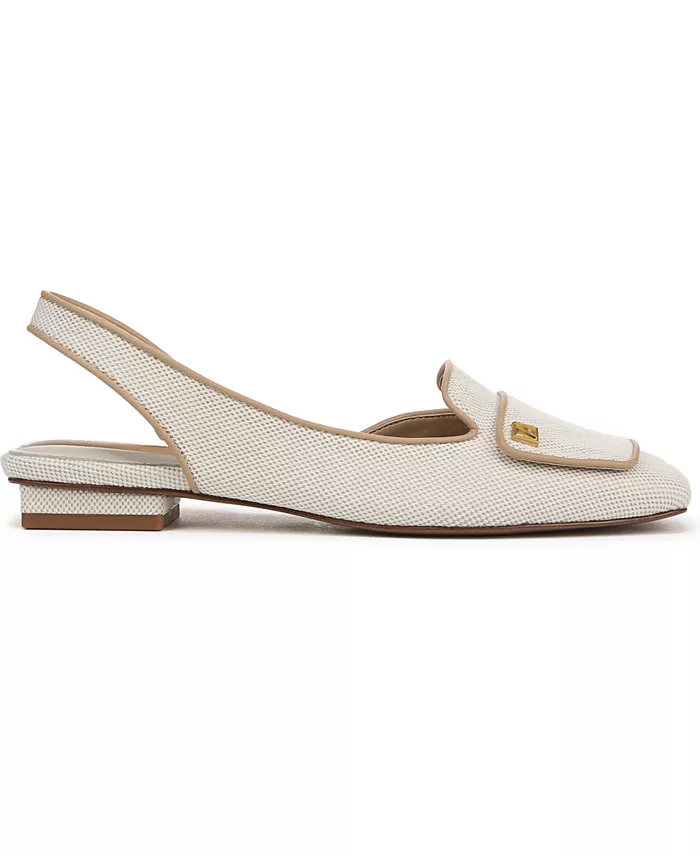 Franco Sarto Teagan Square Toe Slingback Flats Women's Fashion Shoes & Accessories