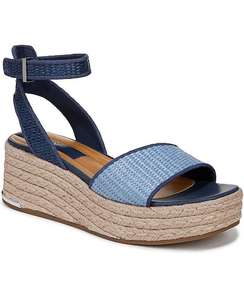 Franco Sarto Tiffany Square Toe Espadrille Platform Sandals Women's Fashion Shoes & Accessories