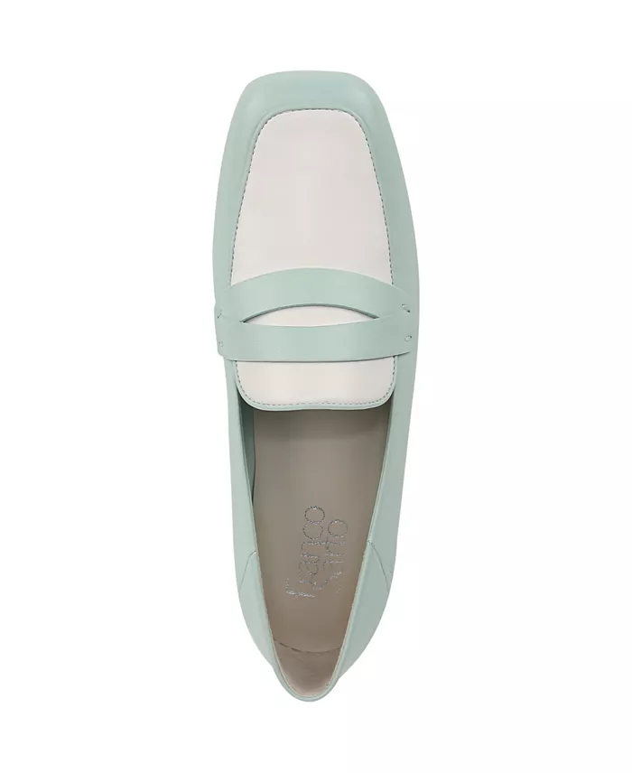 Franco Sarto Women's Zury Square Toe Leather Penny Loafers Women's Fashion Shoes & Accessories