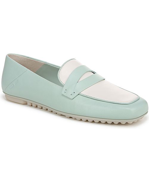 Franco Sarto Women's Zury Square Toe Leather Penny Loafers Women's Fashion Shoes & Accessories