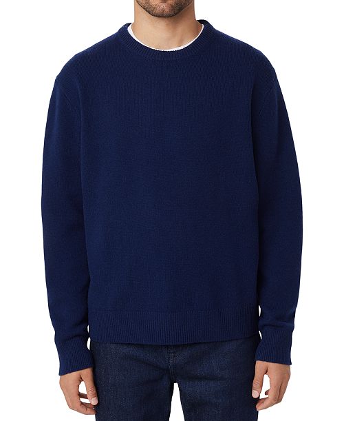 Frank And Oak Men's Loose-Fit Crewneck Sweater Men's Fashion & Accessories
