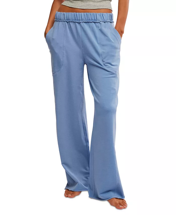 Free People Women's Don't Wait Up Lounge Pants Women's Fashion Shoes & Accessories