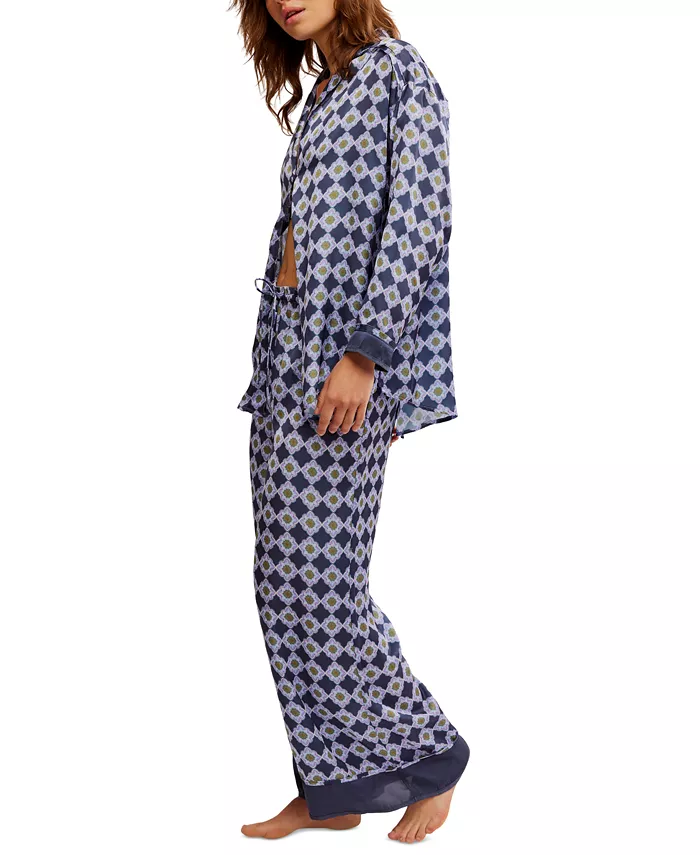 Free People Women's Dreamy Days Pajama Set Women's Fashion Shoes & Accessories