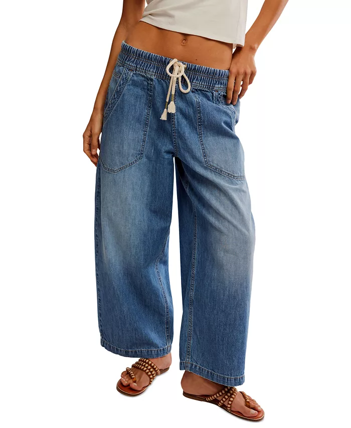 Free People Women's Easy Peasy Pull-On Jeans Women's Fashion Shoes & Accessories