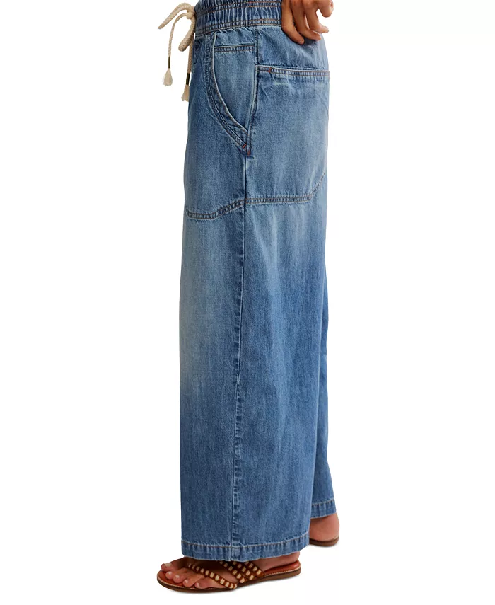 Free People Women's Easy Peasy Pull-On Jeans Women's Fashion Shoes & Accessories